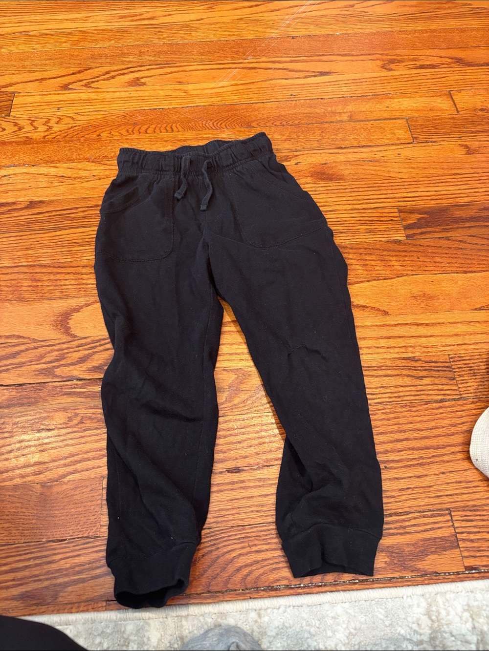 okie dokie Black Kids Jogger Pants with Drawstring